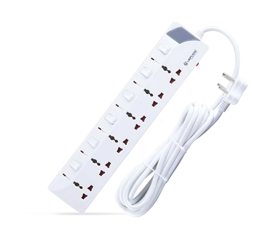 Lapcare 6 way extension socket with spike buster 2M (LS 603)