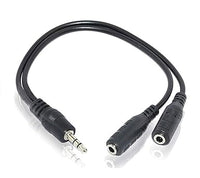 3.5mm Aux Jack 1 Male to 2 Female Stereo Headphone Earphone Jack Y Splitter Gold/Silver Plated Audio Jack Adapter Cable