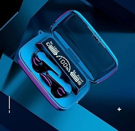 M19 True Wireless Earbuds Version 5.3 BT Battery Life of up to 7-8 Hours Headset (Black)