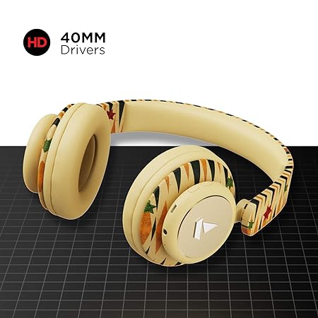 boAt Rockerz 450 Masaba Edition Bluetooth On Ear Headphones with Mic, Upto 15 Hours Playback, 40mm Drivers(Aztec Fusion)