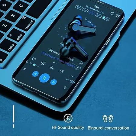 M19 True Wireless Earbuds Version 5.3 BT Battery Life of up to 7-8 Hours Headset (Black)