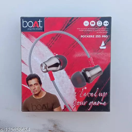 boAt Rockerz 255 Pro Wired Earphones (Red)