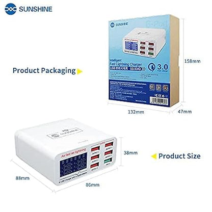 Sunshine SS-304Q 6 Port Intelligrnt USB Fast Charger