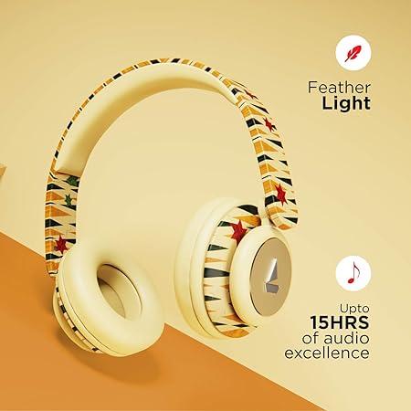 boAt Rockerz 450 Masaba Edition Bluetooth On Ear Headphones with Mic, Upto 15 Hours Playback, 40mm Drivers(Aztec Fusion)