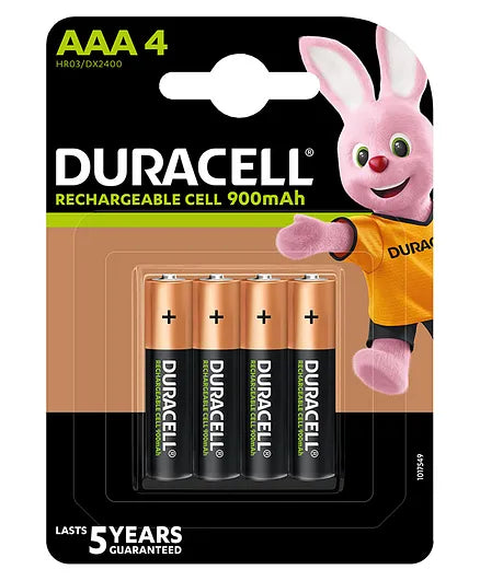 Duracell Ultra Alkaline AAA 4 Batteries Pack Of 4 - 900 mAh