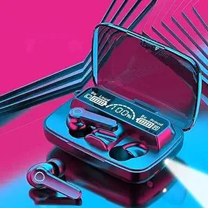 M19 True Wireless Earbuds Version 5.3 BT Battery Life of up to 7-8 Hours Headset (Black)