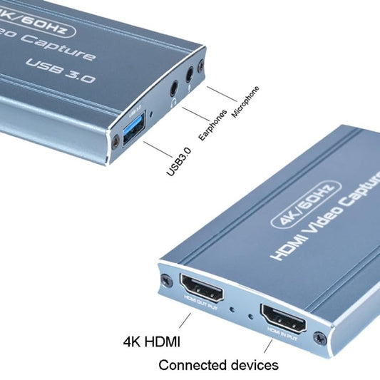Prime HDMI 4K Video Capture Card USB 3.0 Capture Device High-Quality 4K Video Recording for Gaming, Streaming, and Content Creation
