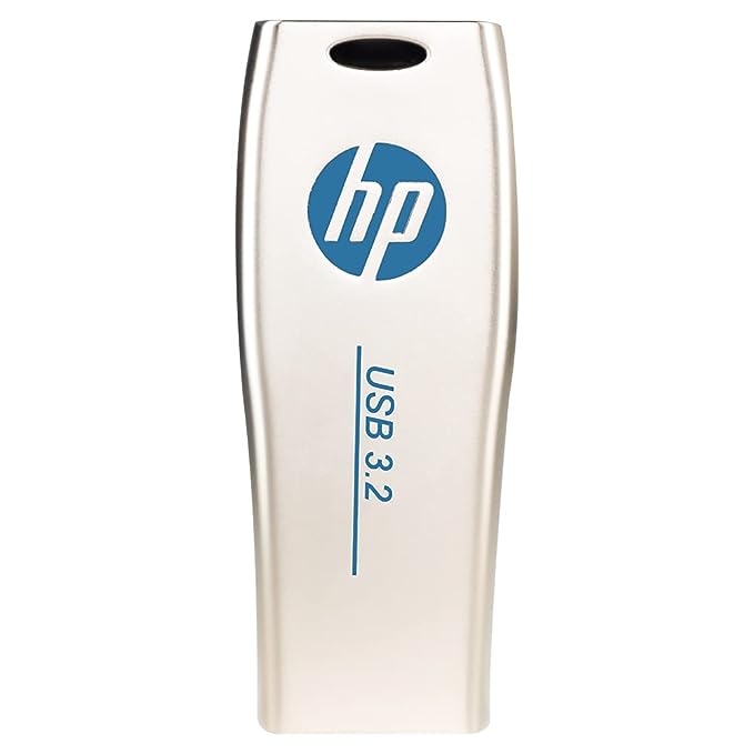 HP X779w USB 3.2 Light Golden Pen Drive (Metal Silver)
