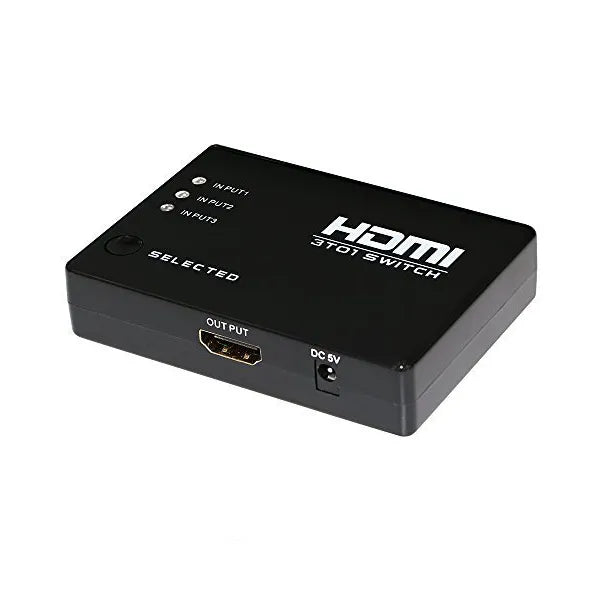 HDMI Switcher with PIP & IR Remote Control Multiple Devices on a Single Screen, Supports UHD for Bluray, PVR/Netflix/Roku/Box, PS4/PS3