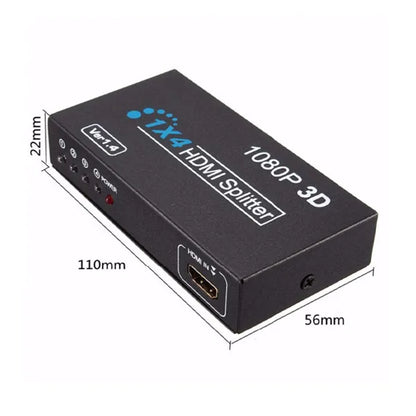 HDMI Splitter 1X4 Out Supports 3D 4K x 2K 30HZ Full HD 1080P