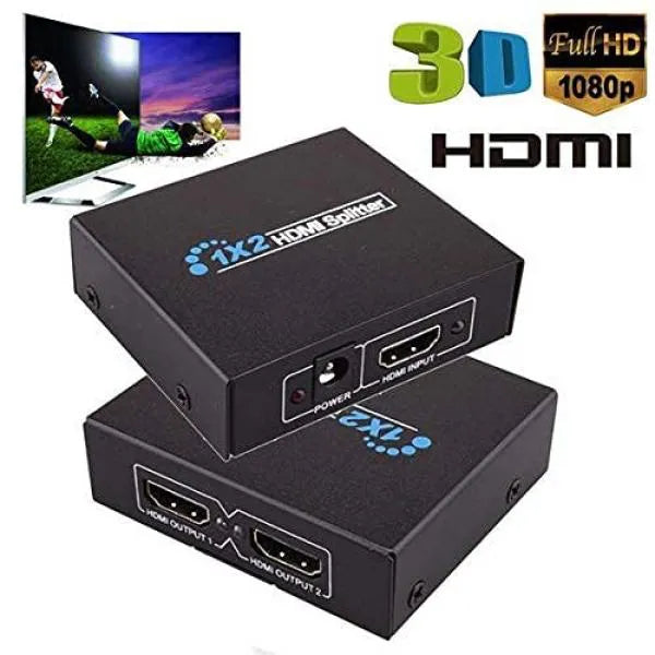 HDMI Splitter 1x2 High Definition Multimedia Interface (Black)