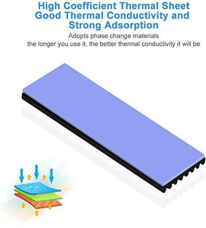Heatsink For Ssd Nvme/Sata With Silicone Thermal Cooling Gel Pad