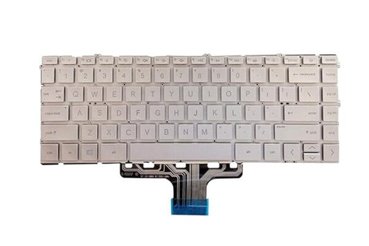 Laptop Keyboard for HP 14-DW Series and 14-DY Series Laptops Silver Without Backlight