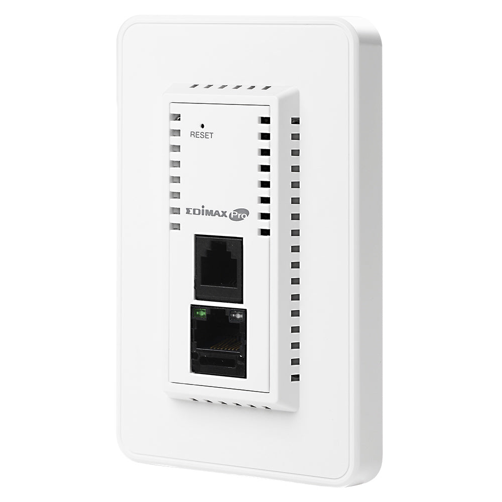 Edimax IAP1200 ,2x2 AC1200 Dual Band in-Wall PoE Access Point, Wireless AP for Single and Multiple Locations, Multiple SSIDs for Security Management, white