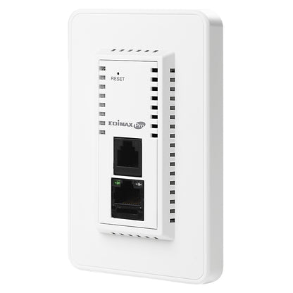Edimax IAP1200 ,2x2 AC1200 Dual Band in-Wall PoE Access Point, Wireless AP for Single and Multiple Locations, Multiple SSIDs for Security Management, white