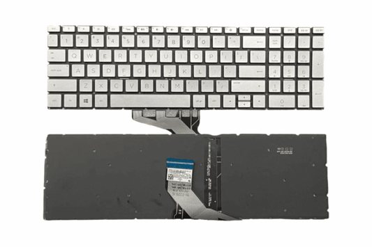 Laptop Keyboard For HP Pavilion 15-DA, L20387-001, DX, DB Series Laptops Silver With Backlight
