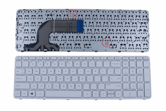Laptop Keyboard For HP Pavilion 15-R, 708168-001, 15-D, 15-E, 15-F, 15-N, 15-S Series Laptops White