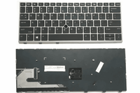 Laptop Keyboard For HP EliteBook 830 G5, L15500-001, 836 G5, 735 G5, 730 G5 Laptops Without Backlight Silver Frame