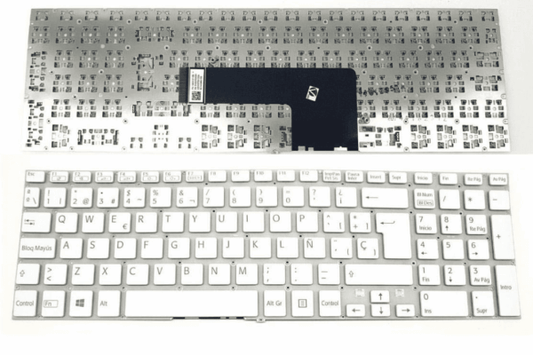 Laptop Keyboard For Sony Vaio SVF15, SVF152, SVF153 Series Laptops White