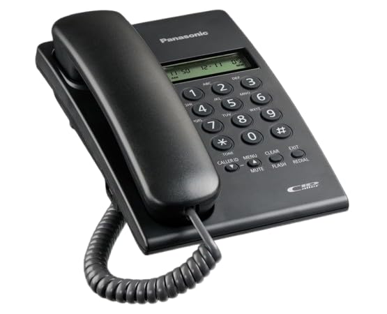 Panasonic KX-TSC60SXB Corded Landline Phone with Caller ID