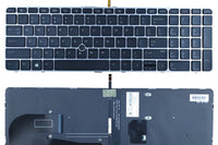 Laptop Keyboard for HP Elitebook 755 G3/G4, 850 G3/G4, ZBOOK 15u G3/G4 Series with Frame, Backlight & Mouse
