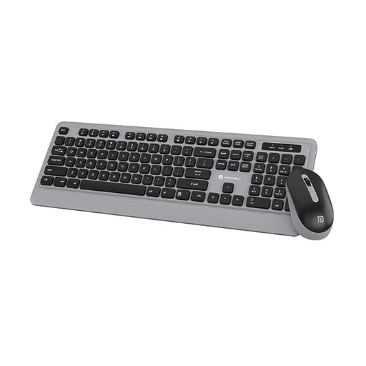 Portronics Key5 Combo Wireless Keyboard and Mouse Set, with 2.4 GHz USB Receiver, 1200 DPI Optical Tracking for PC, Laptop & USB Supported Devices