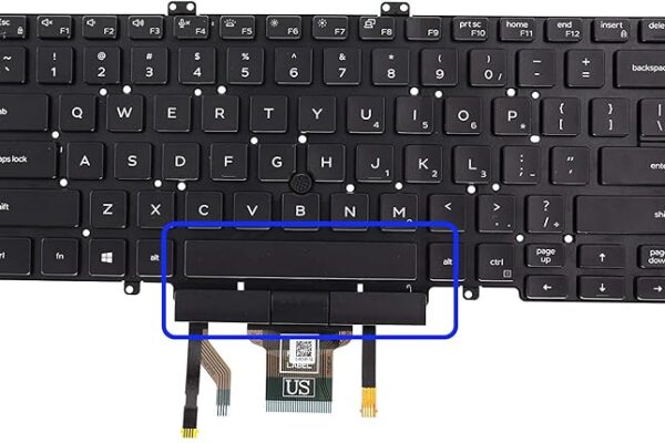Laptop Keyboard for Dell E5400 E5401 7400 with Mouse and Backlight