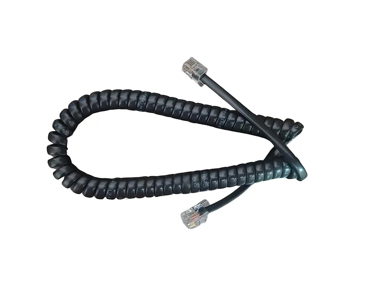 Telephone Extension Cable| Landline Wire with Standard RJ-11 Plugs, High-Speed Internet Modem Cable - 1M