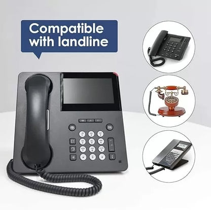 Telephone Extension Cable| Landline Wire with Standard RJ-11 Plugs, High-Speed Internet Modem Cable - 1M