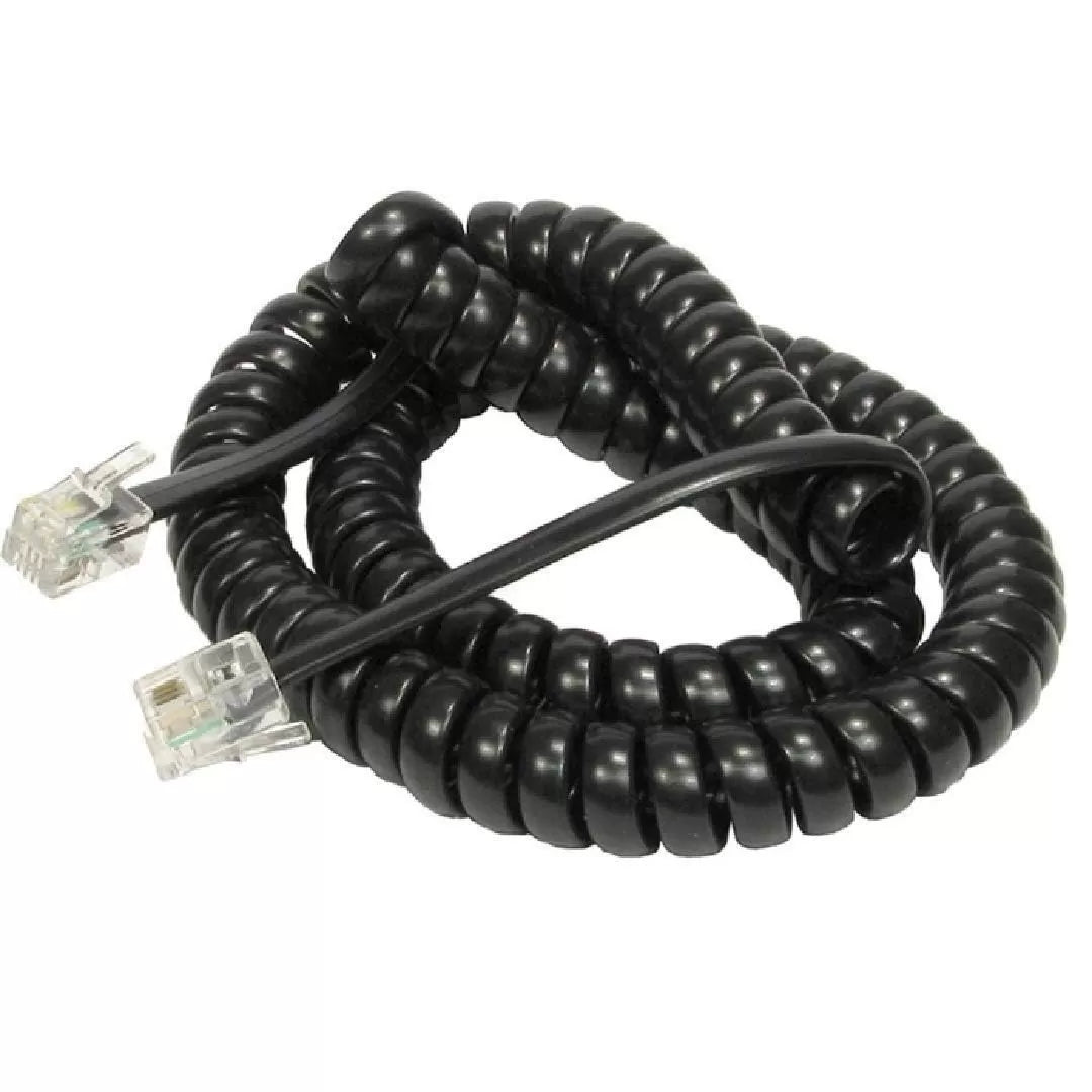 Telephone Extension Cable| Landline Wire with Standard RJ-11 Plugs, High-Speed Internet Modem Cable - 1M
