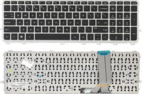 Laptop Keyboard for HP Envy 15-J, 17-J TouchSmart 15-J, 17-J & m7-j Series with Silver Frame