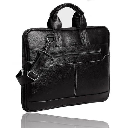 Laptop Carry Handle Bag (Leather ) with Keyboard Protective Film, Mouse-Pad