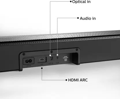 Philips Audio HTL4080/94 80w 5.0 Channel Wireless;HDMI Soundbar Speaker (Black)