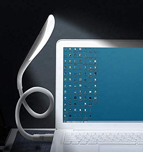 USB Lamp for Study Flexible USB LED Working on PC, Laptop, Powerbank Study Lamp (Blue/White)