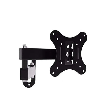 Black TV wall mount with Multybyte logo on a white background