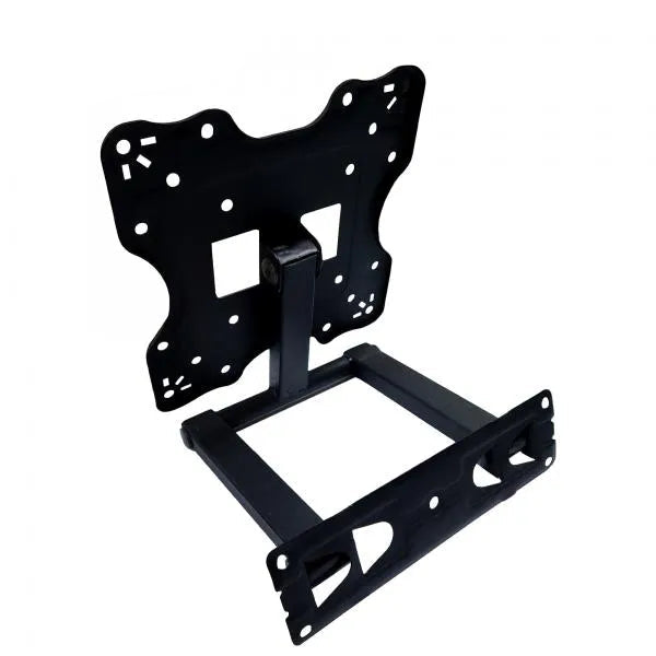Black TV wall mount on a white background with 'Multybyte' branding.