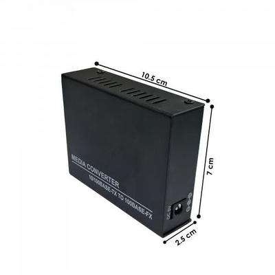 Media Converter 10/100 Mbps with Pair for Fiber to Ethernet
