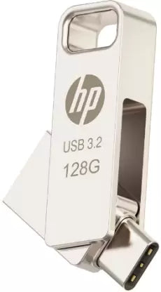 HP X206C Type C OTG USB 3.2 Pen Drive (Metalic Silver)