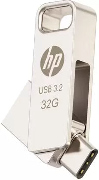 HP X206C Type C OTG USB 3.2 Pen Drive (Metalic Silver)