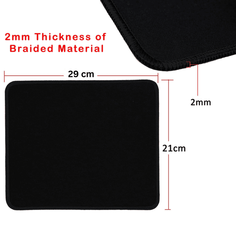 Gaming Mouse Pad (AD-02) With Silk Gliding Mouse Pad, Smooth ,Perfect for Laptop and PC - (29x21 CM)