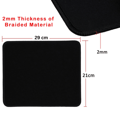 Gaming Mouse Pad (AD-02) With Silk Gliding Mouse Pad, Smooth ,Perfect for Laptop and PC - (29x21 CM)