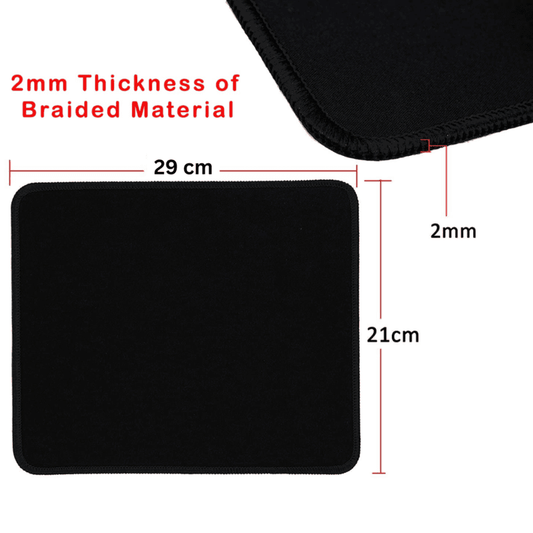 Gaming Mouse Pad (AD-02) With Silk Gliding Mouse Pad, Smooth ,Perfect for Laptop and PC - (29x21 CM)