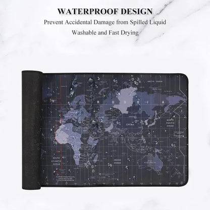 Gaming Mouse Pad for Laptop/Computer with Stitched Embroidery Edges and Water Resistance Coating Natural Non Slippery Rubber Base Mousepad Desk Mat 900X400X3Mm