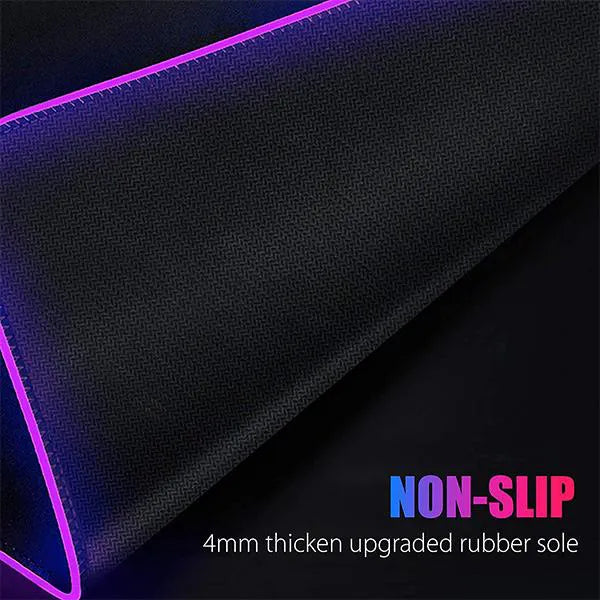 Gaming Mouse Pad with LED Lights – RGB Illumination & Smooth Surface
