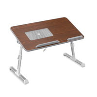 Portronics My Buddy Plus Adjustable/Portable/Foldable Multipurpose Laptop Table with Cooling Fan