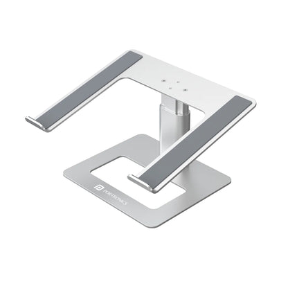 Portronics My Buddy K5 Portable Laptop Tabletop Stand with Aluminium Frame, Adjustable Height, Compatible with All Laptops (Silver)