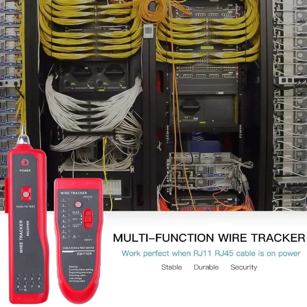 Lan Tester with Wire Tracker, Cable Tracker, RJ11 RJ45 Line Finder Cable Tester for Network LAN Ethernet Cable Collation, Phone Telephone Line Tester
