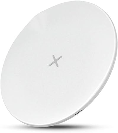 15W Wireless Charger with Type-C Fast Charging Pad - Ultra-Thin Round Design for Mobile Phones