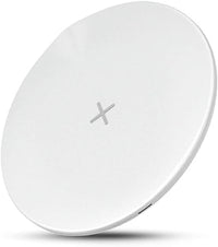 15W Wireless Charger with Type-C Fast Charging Pad - Ultra-Thin Round Design for Mobile Phones