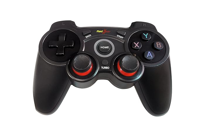 Redgear Elite Wireless Gamepad with Ultra-Precise VR, Vibration Feedback, Smooth AXBY Keys for PC (Black)